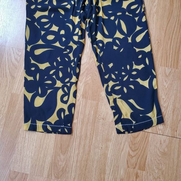 🦋 MARNI 🦋 Pull-on Crepe Ankle Pants - [Size 2, Mustard/Black] - Picture 4 of 13